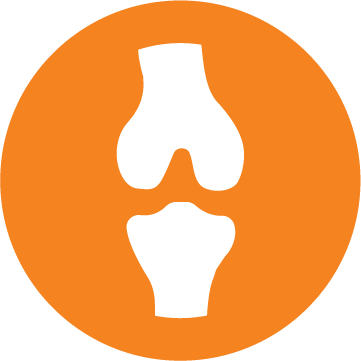 Ikona wsparcia kości i stawów